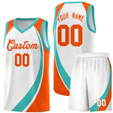 Custom Tank Top Color Block Sports Uniform Basketball Jersey For Youth