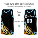 Custom Black Gradient Graffiti Pattern Sports Uniform Basketball Jersey