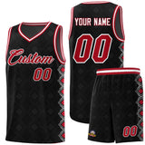 Custom Black Side Blocks Sports Uniform Basketball Jersey