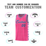 Custom Pink Side Blocks Sports Uniform Basketball Jersey