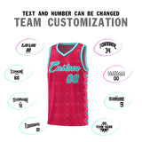 Custom Red Side Blocks Sports Uniform Basketball Jersey