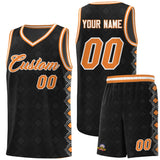 Custom Black Side Blocks Sports Uniform Basketball Jersey