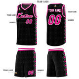 Custom Black Side Blocks Sports Uniform Basketball Jersey