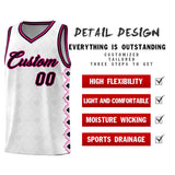 Custom White Side Blocks Sports Uniform Basketball Jersey
