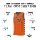 Custom Orange Side Blocks Sports Uniform Basketball Jersey