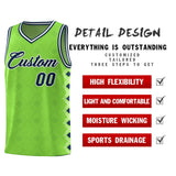 Custom Neon Green Side Blocks Sports Uniform Basketball Jersey