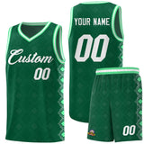 Custom Kelly Green Side Blocks Sports Uniform Basketball Jersey