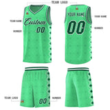 Custom Bright Green Side Blocks Sports Uniform Basketball Jersey