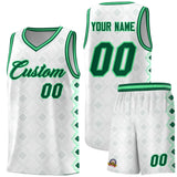 Custom White Side Blocks Sports Uniform Basketball Jersey