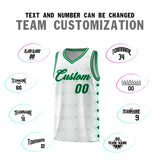 Custom White Side Blocks Sports Uniform Basketball Jersey