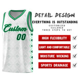 Custom White Side Blocks Sports Uniform Basketball Jersey