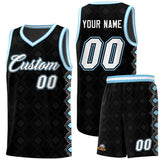 Custom Black Side Blocks Sports Uniform Basketball Jersey