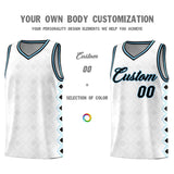 Custom White Side Blocks Sports Uniform Basketball Jersey