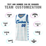 Custom White Side Blocks Sports Uniform Basketball Jersey