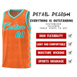 Custom Orange Side Blocks Sports Uniform Basketball Jersey