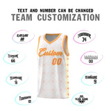 Custom White Side Blocks Sports Uniform Basketball Jersey