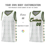 Custom White Side Blocks Sports Uniform Basketball Jersey