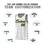 Custom White Side Blocks Sports Uniform Basketball Jersey