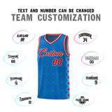 Custom Royal Side Blocks Sports Uniform Basketball Jersey