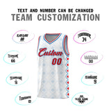Custom White Side Blocks Sports Uniform Basketball Jersey