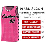 Custom Pink Side Blocks Sports Uniform Basketball Jersey