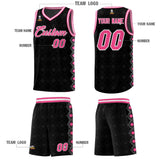 Custom Black Side Blocks Sports Uniform Basketball Jersey