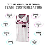 Custom White Side Blocks Sports Uniform Basketball Jersey