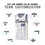 Custom White Side Blocks Sports Uniform Basketball Jersey