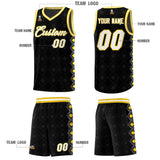 Custom Black Side Blocks Sports Uniform Basketball Jersey