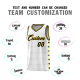 Custom White Side Blocks Sports Uniform Basketball Jersey
