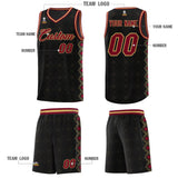 Custom Black Side Blocks Sports Uniform Basketball Jersey