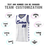 Custom White Side Blocks Sports Uniform Basketball Jersey