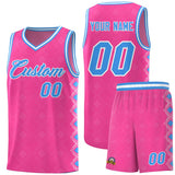 Custom Pink Side Blocks Sports Uniform Basketball Jersey