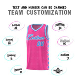 Custom Pink Side Blocks Sports Uniform Basketball Jersey
