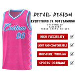 Custom Pink Side Blocks Sports Uniform Basketball Jersey