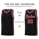 Custom Black Side Blocks Sports Uniform Basketball Jersey