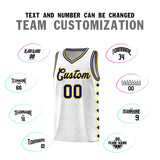 Custom White Side Blocks Sports Uniform Basketball Jersey