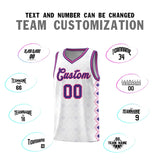 Custom White Side Blocks Sports Uniform Basketball Jersey