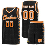 Custom Black Side Blocks Sports Uniform Basketball Jersey