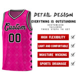 Custom Pink Side Blocks Sports Uniform Basketball Jersey