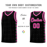 Custom Black Side Blocks Sports Uniform Basketball Jersey