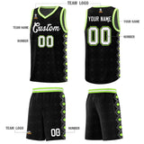 Custom Black Side Blocks Sports Uniform Basketball Jersey
