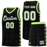 Custom Black Side Blocks Sports Uniform Basketball Jersey
