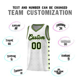 Custom White Side Blocks Sports Uniform Basketball Jersey