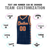 Custom Navy Side Blocks Sports Uniform Basketball Jersey