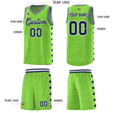 Custom Neon Green Side Blocks Sports Uniform Basketball Jersey
