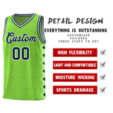 Custom Neon Green Side Blocks Sports Uniform Basketball Jersey
