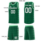 Custom Kelly Green Side Blocks Sports Uniform Basketball Jersey