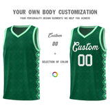 Custom Kelly Green Side Blocks Sports Uniform Basketball Jersey