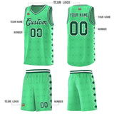Custom Bright Green Side Blocks Sports Uniform Basketball Jersey